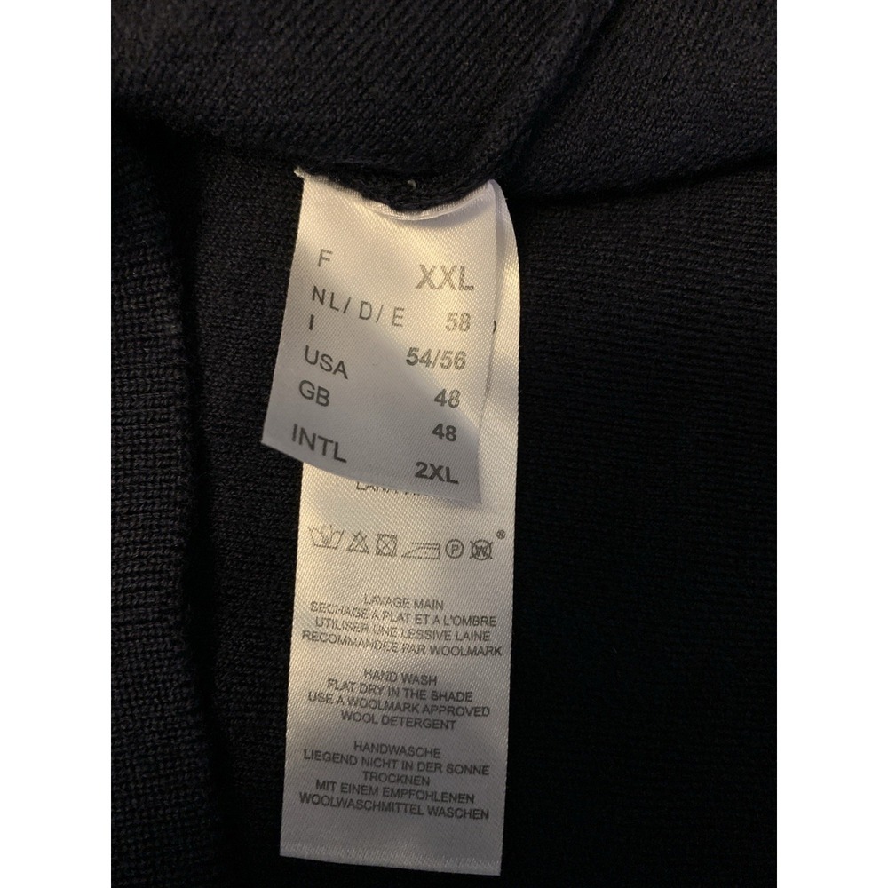 Saint James Sweater‎ New Wool Navy Green Plaid Elbow Patches Men's  Size 48 - Picture 16 of 16